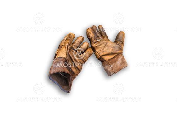 Leather gloves.