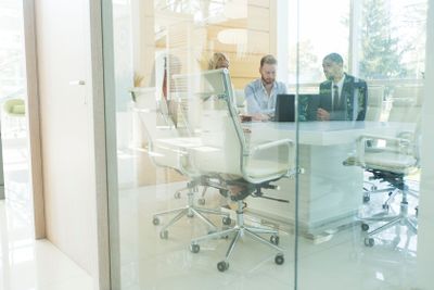 Young multiracial people in the office