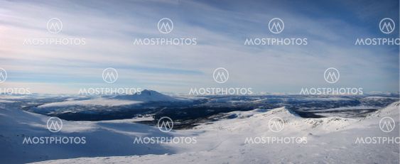 winter mountain view
