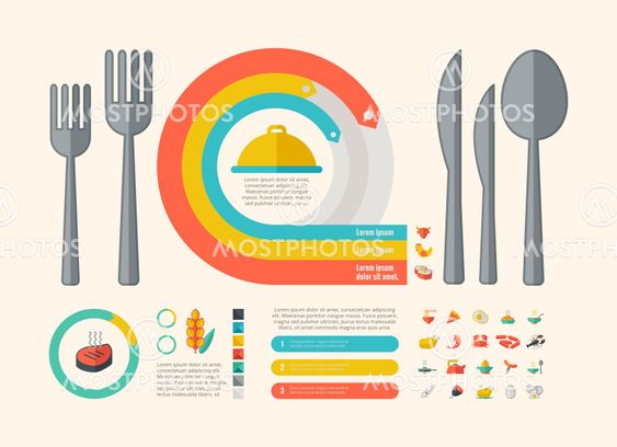 Food Infographic Elements.
