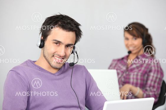 Each with their computer