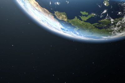 earth space view europe