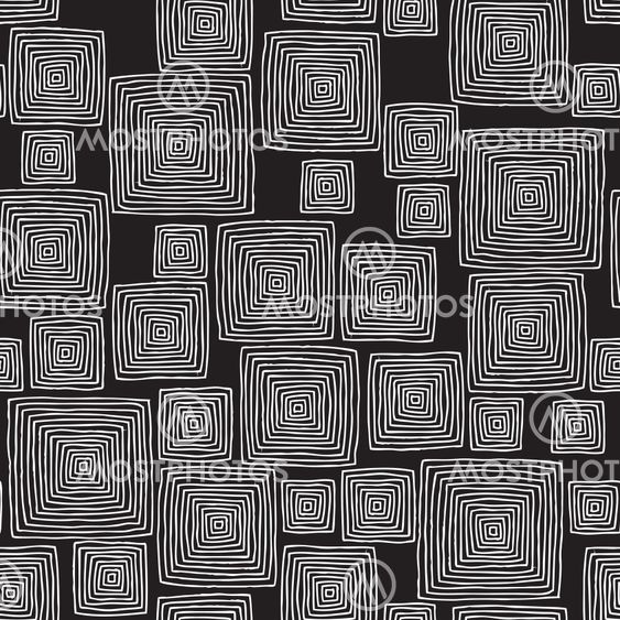 Squares seamless pattern in black and white