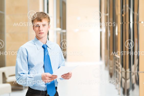Portrait of a businessman in office