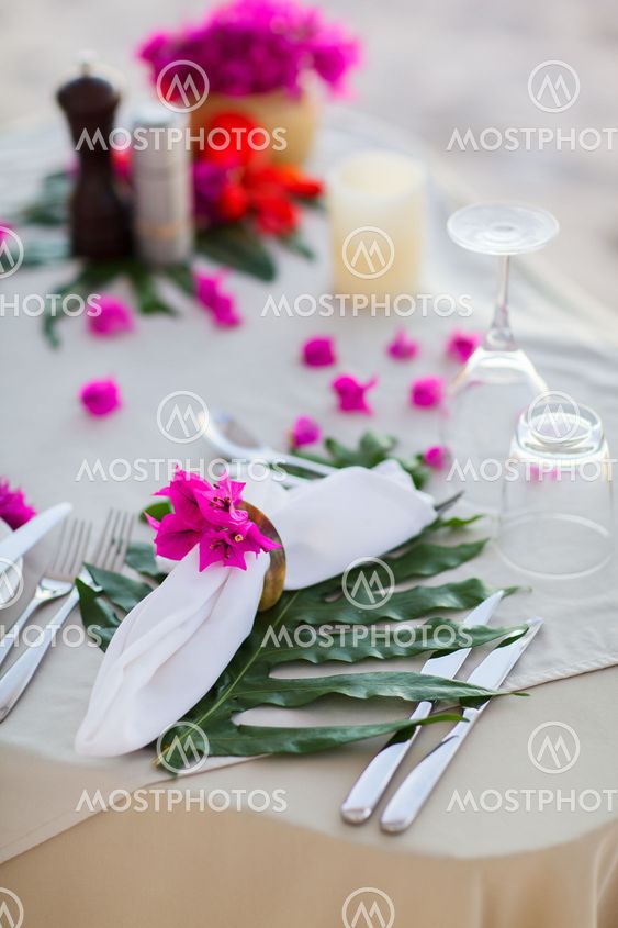 Beautifully served table
