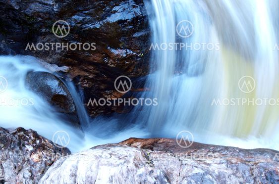 closeup view of a part of a waterfall