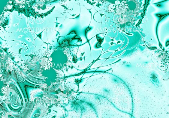 Green christmas fractal