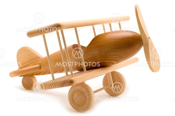 airplane on white