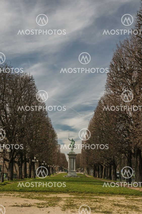 Statue Of LaFayette Cours La Reine Paris France