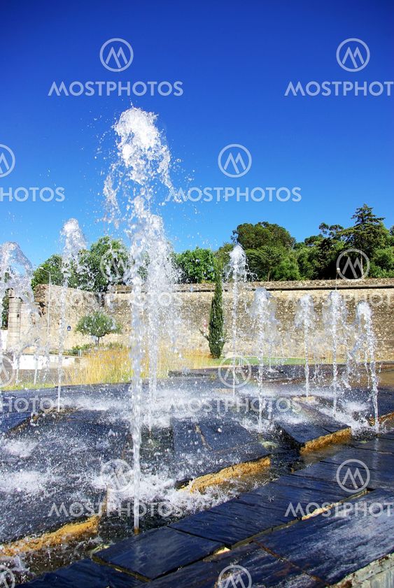 Source in garden,Evora, Portugal
