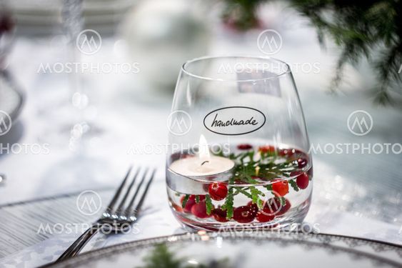 Handmade Glass with Candle
