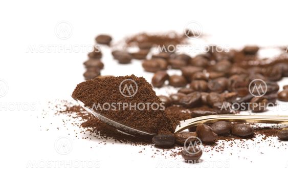 cocoa in spoon