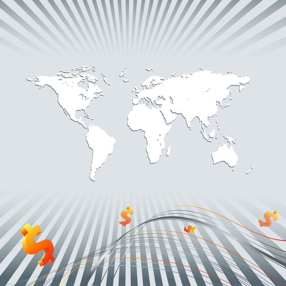 vector background with dollars