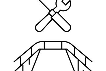 skateboard graphics line icon vector illustration