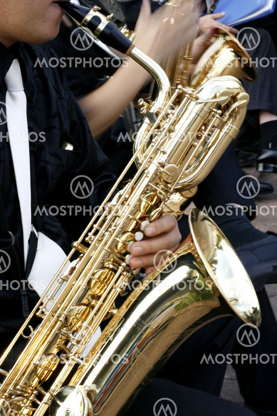 Man playing saxophone