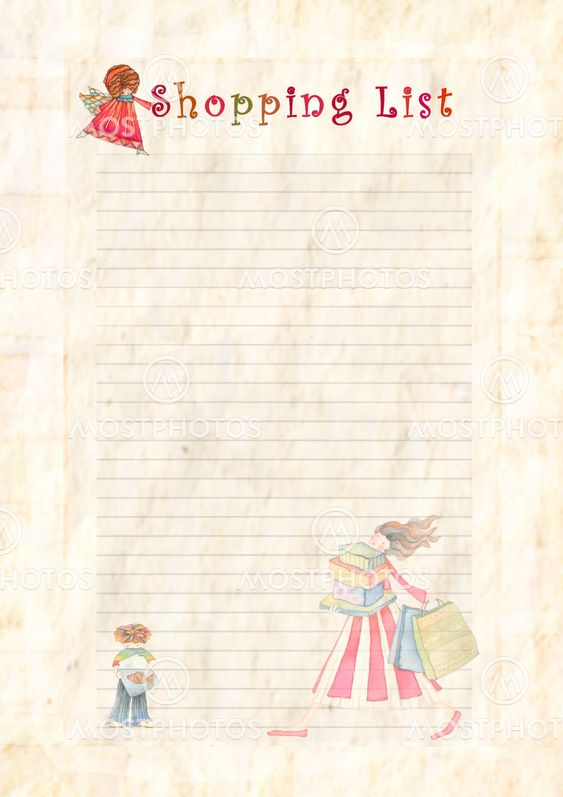 SHOPPING LIST