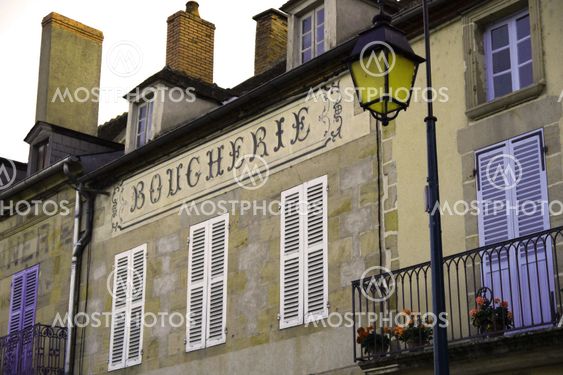 sign for french butchery