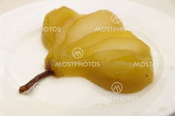 Vanilj Bean pocheras Pear