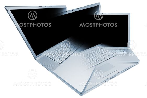 Modern and stylish laptop