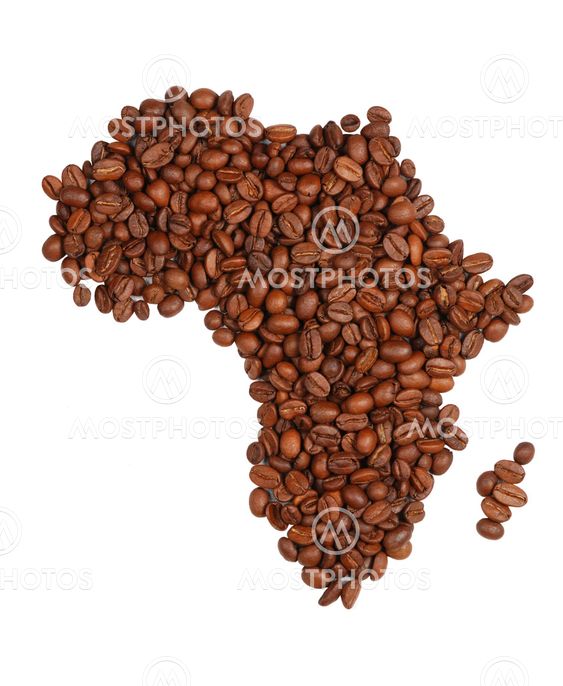 Africa made with coffee