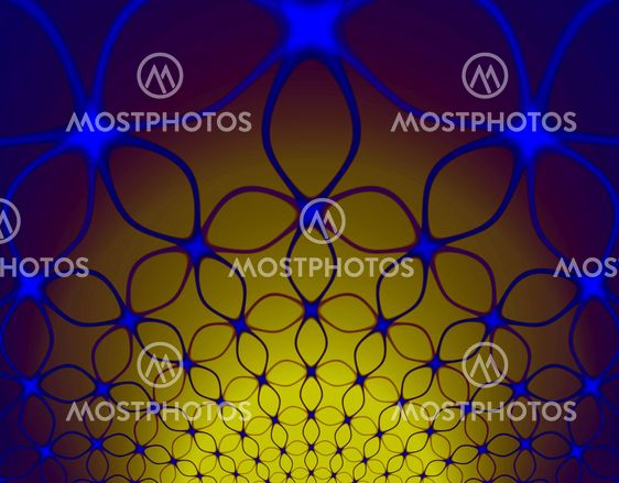Colorful fractal decorative feature, magic splendor, wonderful harmony and fractal lines. A-0753.