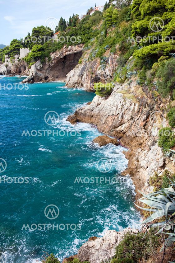 Adriatic Sea Coastline in Croatia