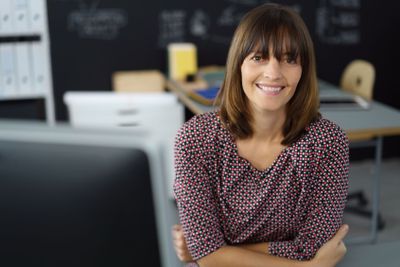 Attractive businesswoman with a friendly smile