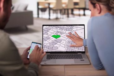 Cadastre Map And City Building Survey