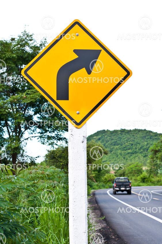 Right sharp curve