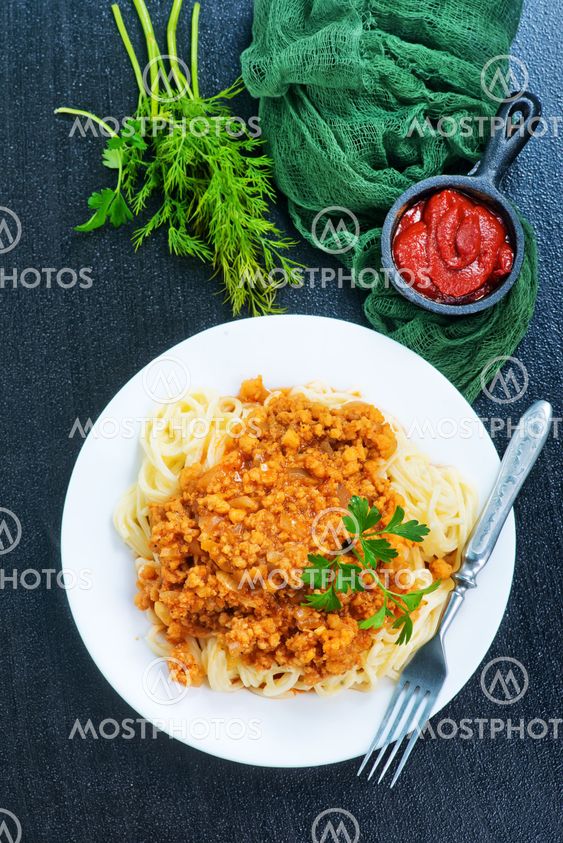 pasta with sauce