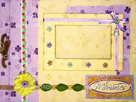 scrapbook photo frame