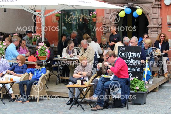 Caféliv på Stortorget