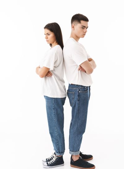 Full length portrait of a young attractive couple