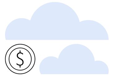Cloud computing with monetary concept represented by...