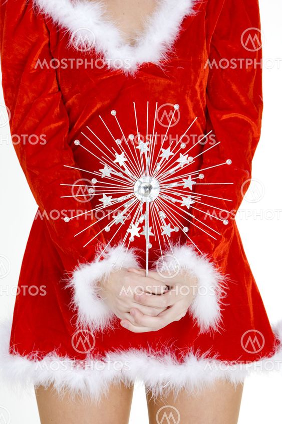 Santa Claus with Christmas decoration