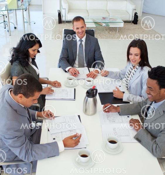 Business people discussing in a meeting