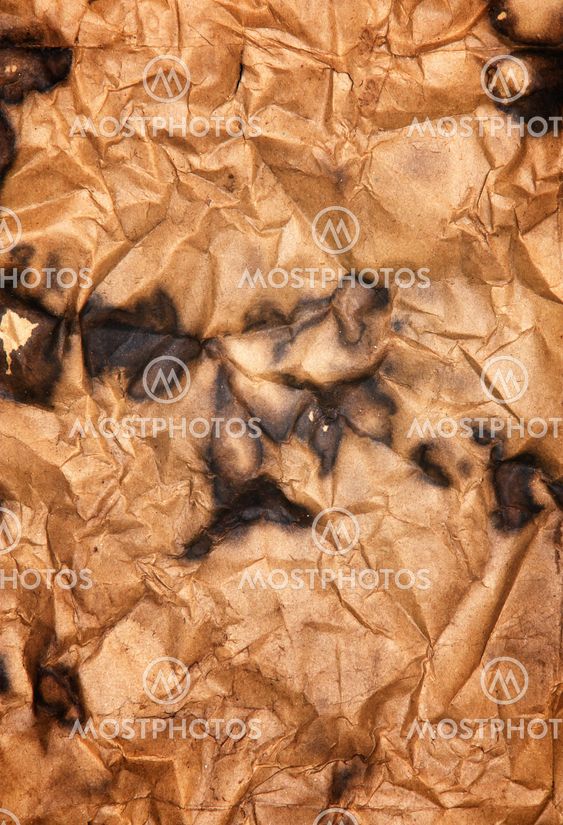 Crumpled paper.
