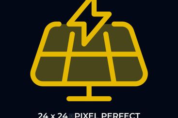 Solar panel dark color ui icon
