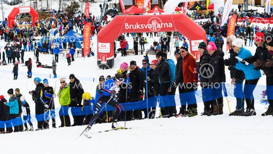 Winners Ebba Andersson, Sollefteå Skiing IF, at the...
