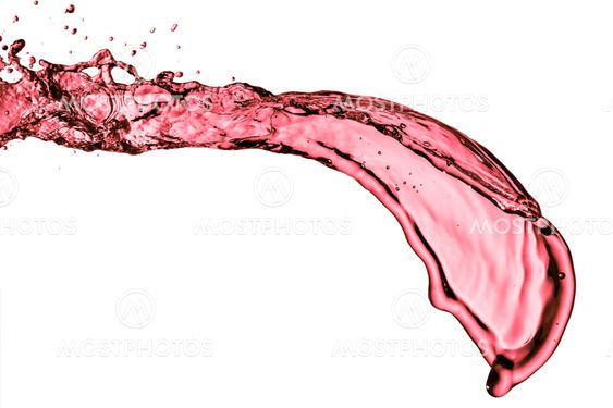red wine splash