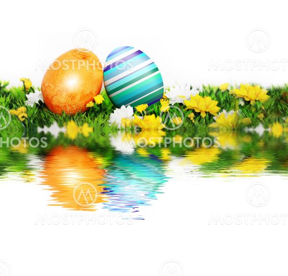 Schöne Dekoration zu Ostern