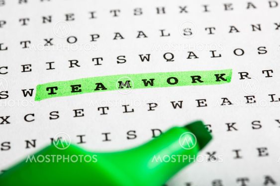 Text marker on word puzzle - Newsletter