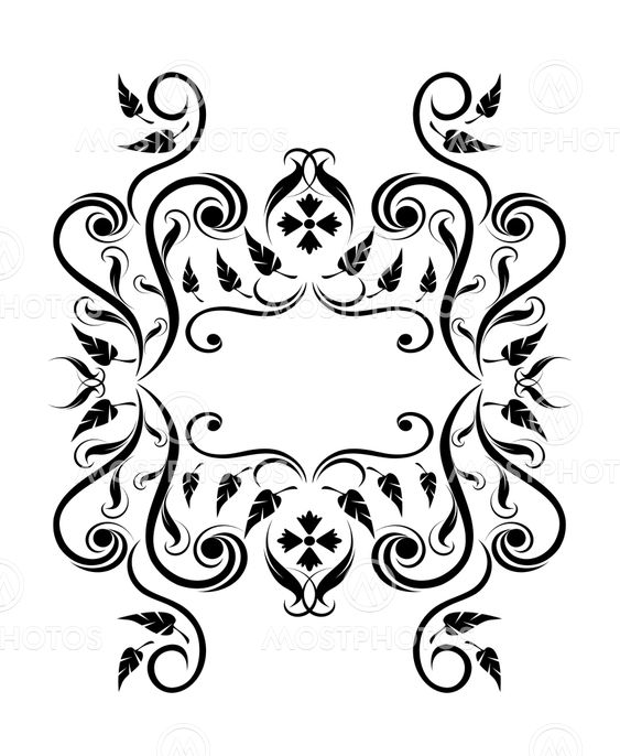 royal floral frame