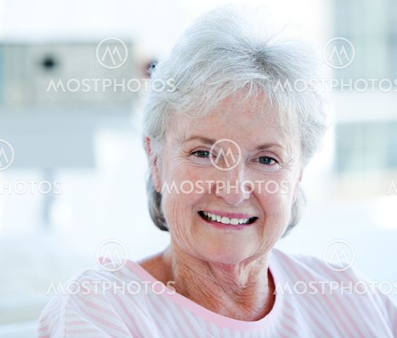 Portrait of a senior woman in a hospital