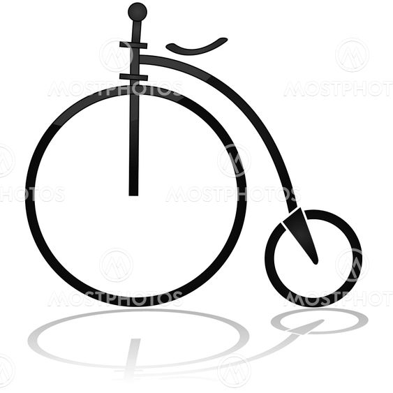 Old circus bicycle