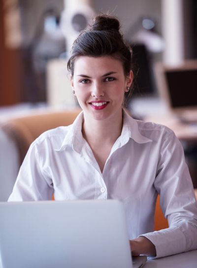 business woman at office