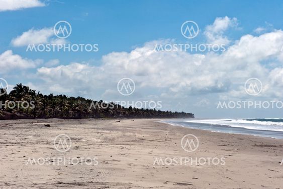 beach of Monpiche in Ecuador