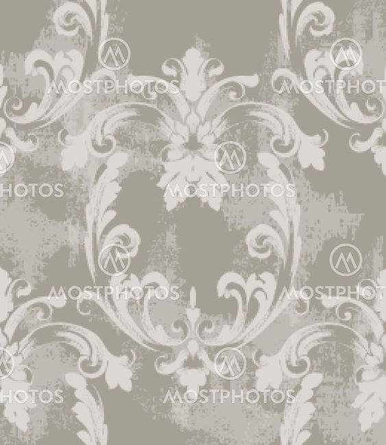 Baroque texture pattern Vector. Floral ornament...