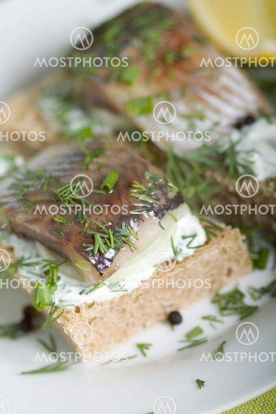 Sandwich with herring