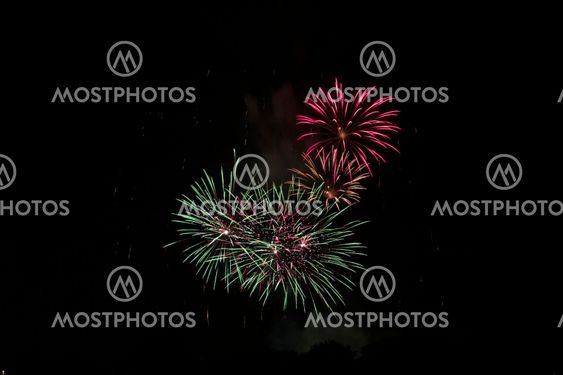firework at the Volksfest Bobingen, 13.08.2012
